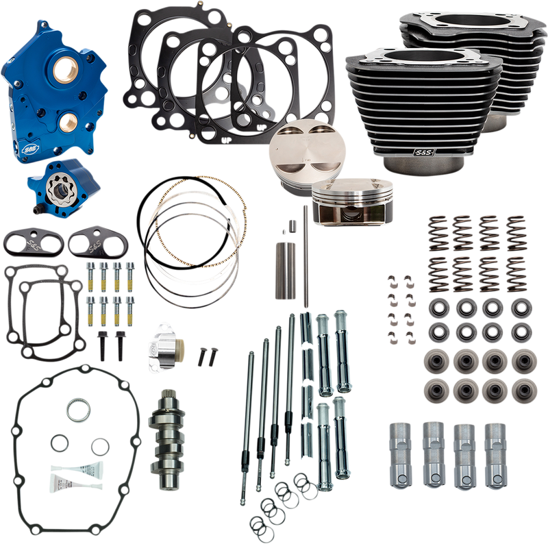 S&S CYCLE 128" Power Package Engine Performance Kit - Chain Drive
