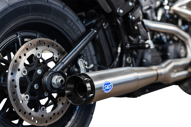 S&S CYCLE SuperStreet 2:1 50 State Exhaust System - M8 Softail - Stainless Steel