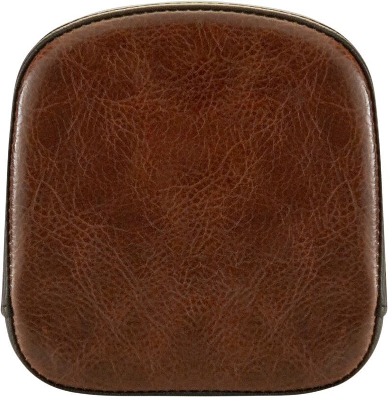 SADDLEMEN Tall Sissy Bar Pad - Lariat - Distressed - Brown - '99-'23 SOFTAIL & TOURING