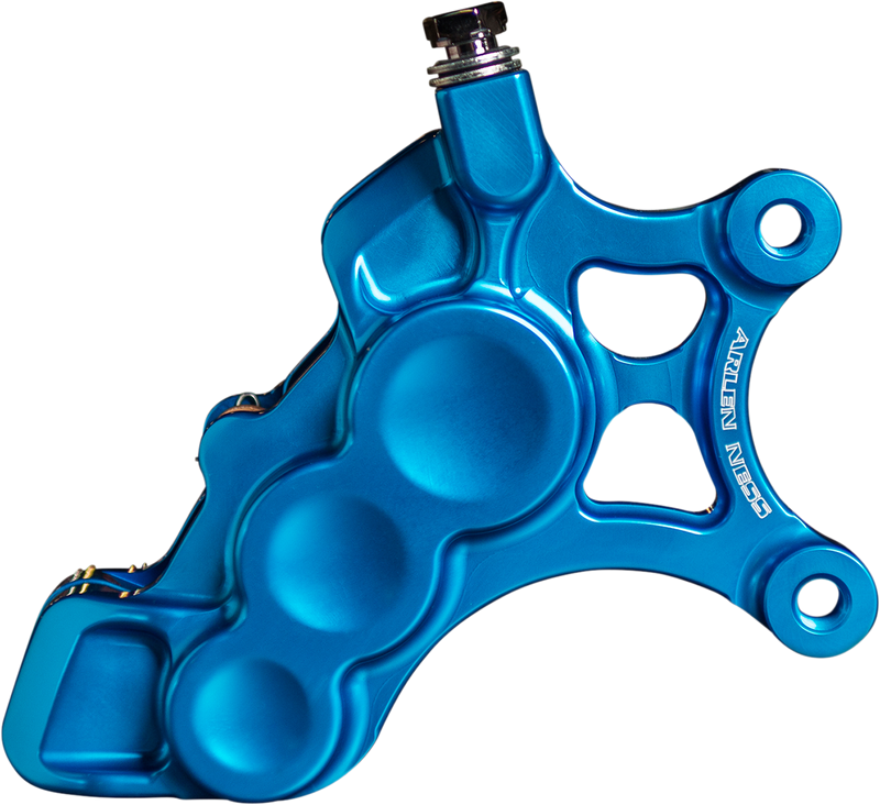ARLEN NESS Ness Tech Right Front Six-Piston Differential Bore Caliper - Blue - 11.8"
