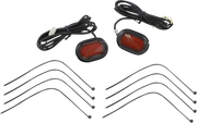 CUSTOM DYNAMICS PLUGZ™ Antenna Grommet Lights - Red Lens - Black
