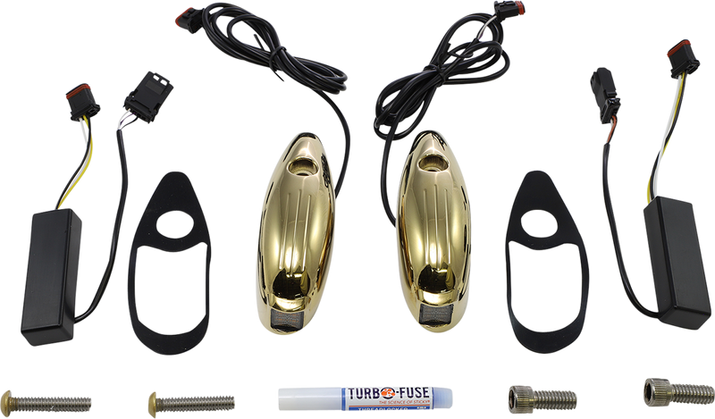 CUSTOM DYNAMICS ProBEAM Road Glide Turn Signals - Gold - White/Amber