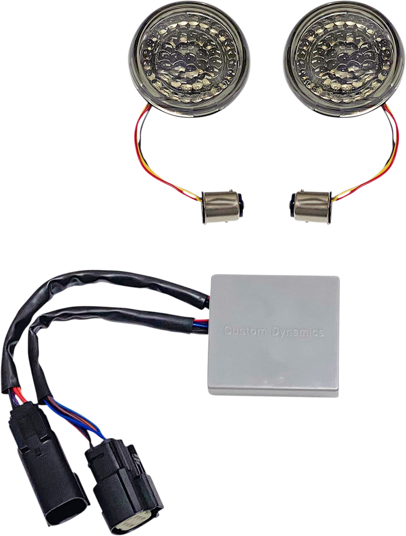 CUSTOM DYNAMICS SMART LED 1157 Bullet Turn Signals with Controller - Touring