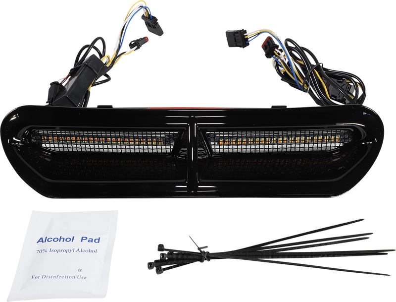 CUSTOM DYNAMICS LED Vent Gloss Black Insert With Black Mesh