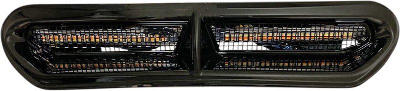 CUSTOM DYNAMICS LED Vent Gloss Black Insert With Black Mesh