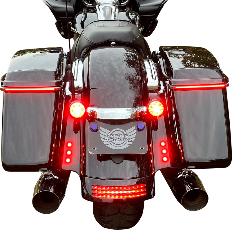 CUSTOM DYNAMICS LED Boltz Lights - Red - Black