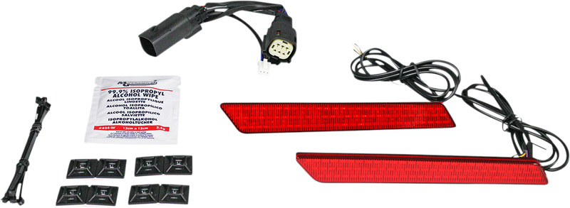 CUSTOM DYNAMICS Dual Color LED Saddlebag Latch Lightz™ - Red
