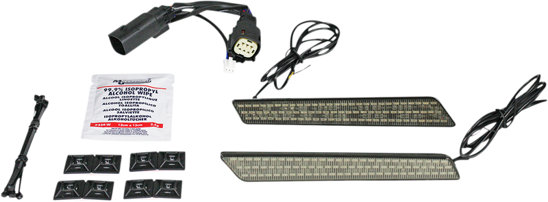 CUSTOM DYNAMICS Dual Color LED Saddlebag Latch Lightz™ - Smoke