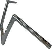 FAT BAGGERS INC. 1-1/4" EZ Install Flat Top Handlebar - 10" - Chrome 708010