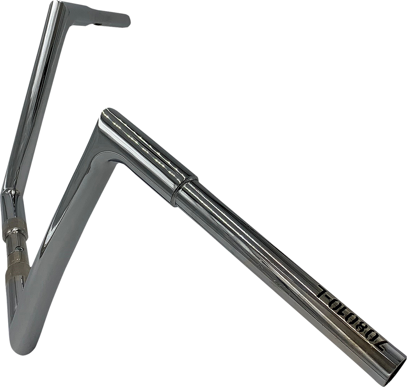 FAT BAGGERS INC. 1-1/4" EZ Install Flat Top Handlebar - 10" - Chrome 708010