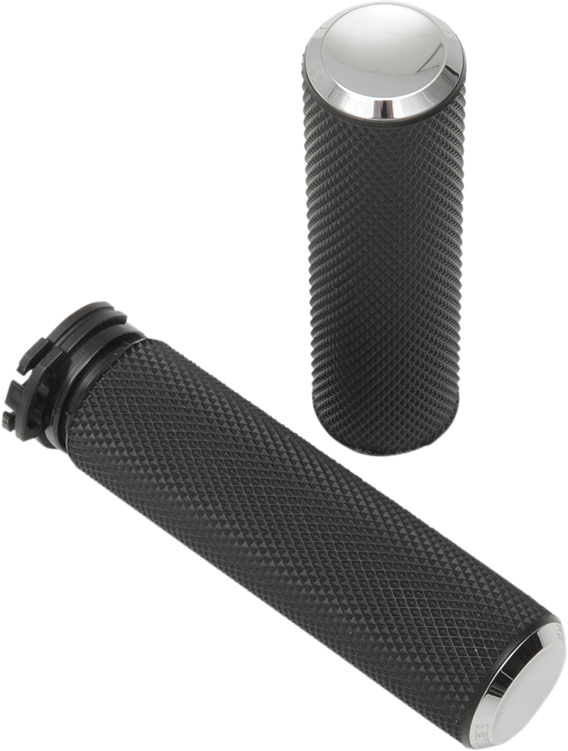 ARLEN NESS Knurled Grips - Cable - Chrome