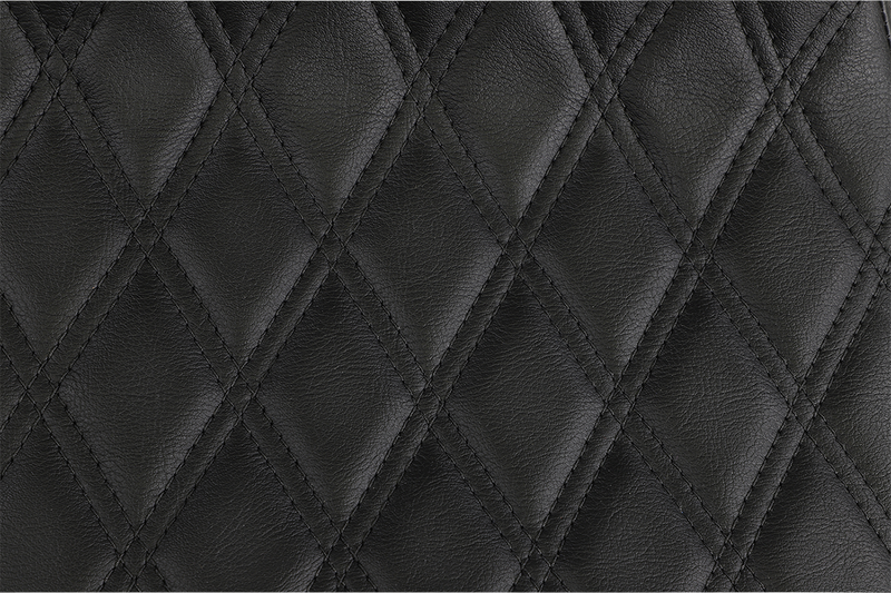 DRAG SPECIALTIES Extended Reach Predator III Seat - Double Diamond - Black Stitching - Touring '99-'07