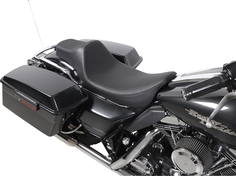 DRAG SPECIALTIES Extended Reach Predator III Seat - Smooth - Black - Touring '99-'07