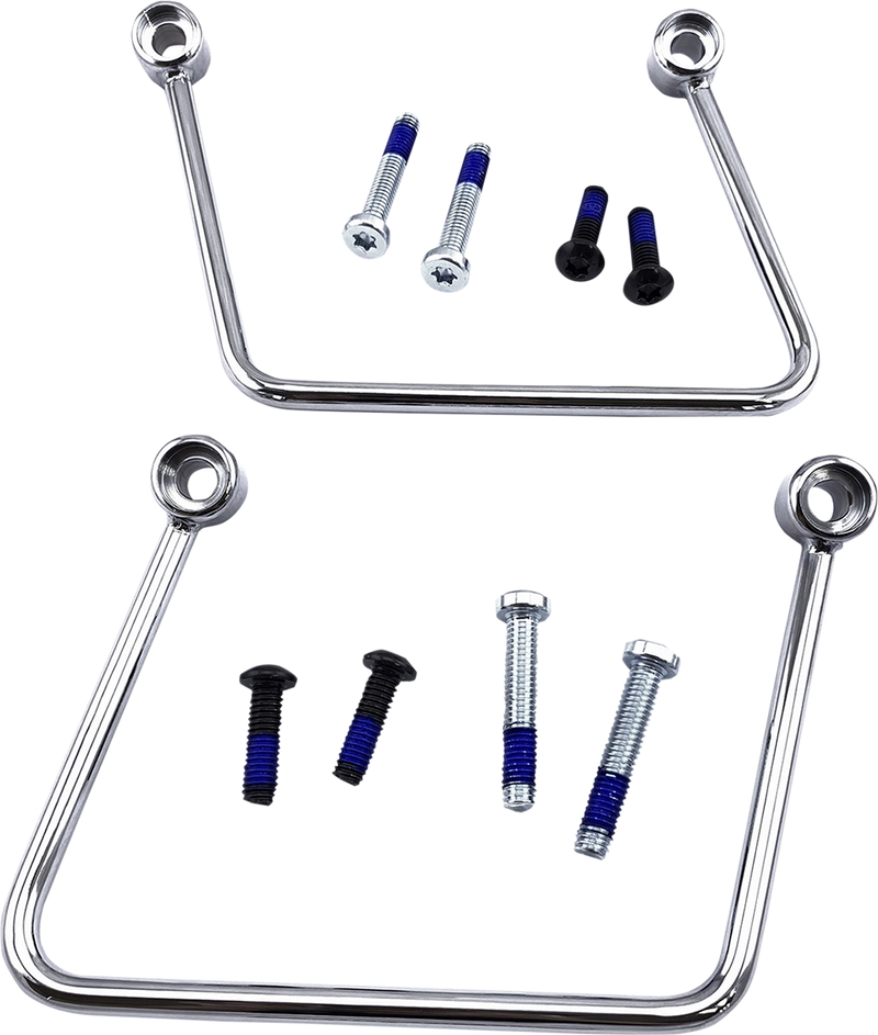 DRAG SPECIALTIES Saddlebag Support Bracket Kit - Chrome - '18-'23 FL/FX