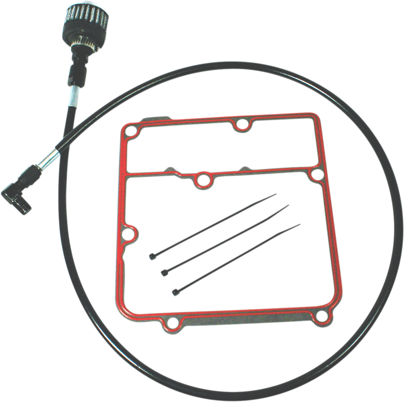 FEULING OIL PUMP CORP. Oil Tank Breather Kit - Black - 99'-05' Dyna