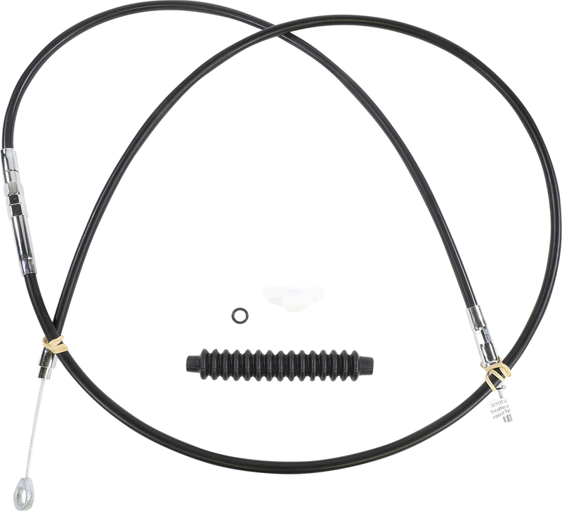 DRAG SPECIALTIES High-Efficiency Black Vinyl Clutch Cable - 76" - FLH/FLT '08-'16