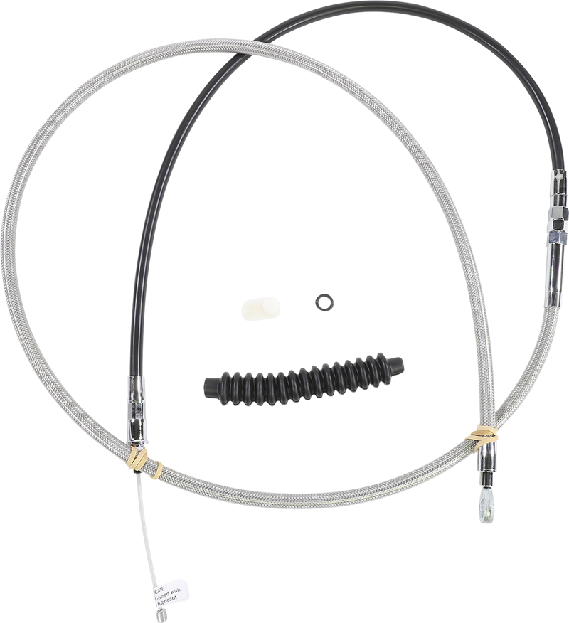 DRAG SPECIALTIES High-Efficiency Braided Stainless Steel Clutch Cable - 74" - FLH/FLT '08-'16