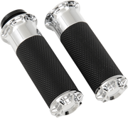 ARLEN NESS Beveled Grips - TBW - Chrome