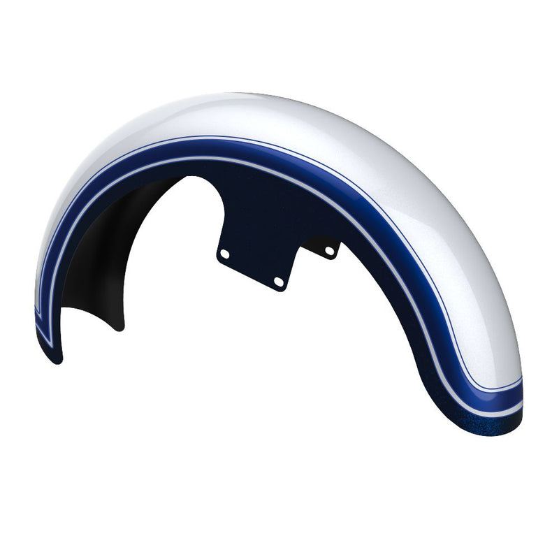 Advanblack Custom Two Tone 19" Reveal Wrapper Hugger Front Fender For '09-'23 Harley Touring
