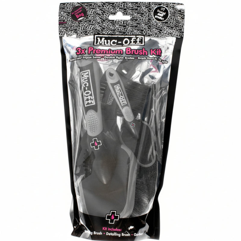 MUC-OFF USA Premium 3-Piece Brush Kit