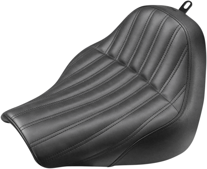 SADDLEMEN Renegade Solo Seat - Knuckle - Black - Softail '18-'20