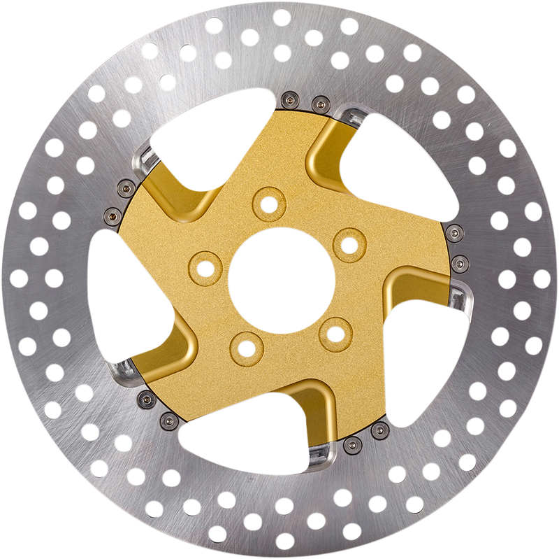 PERFORMANCE MACHINE (PM) Gold Ops Rotor - 11.8" - Front Right - '08-'2O TOURING