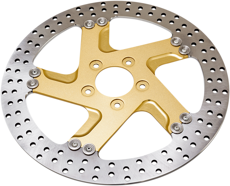 PERFORMANCE MACHINE (PM) Gold Ops Rotor - 11.8" - Rear - '08-'20 TOURING