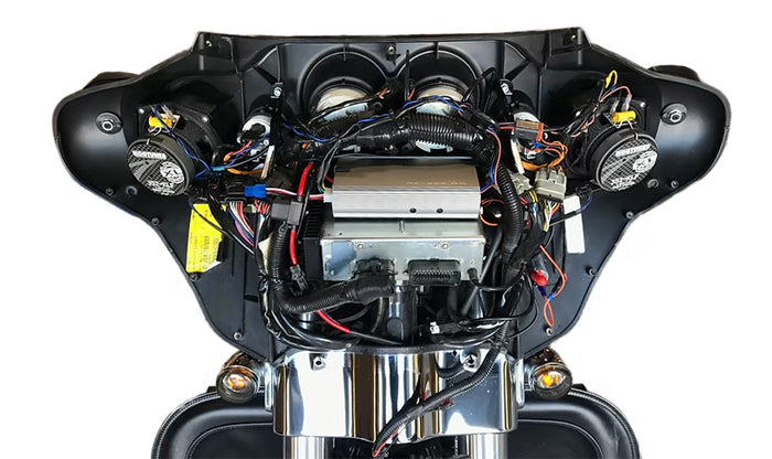 HOGTUNES XL Amplified Front Speakers Complete Kit - FLH '98-'13