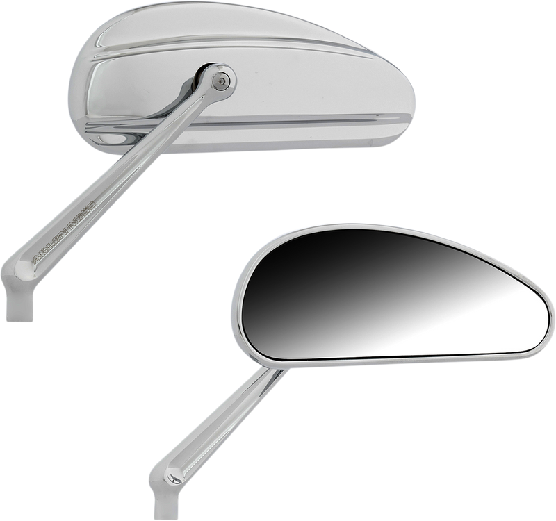 ARLEN NESS Mirrors - Downdraft - Side View - Elongated - Chrome - Left & Right