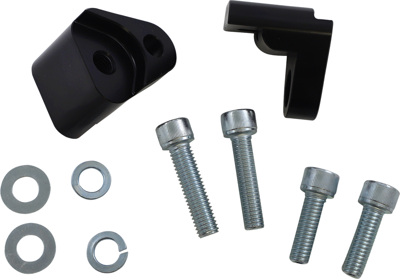 ARLEN NESS CNC Billet Rear Shock Lift Kit +1" - Black - Touring '09-'23