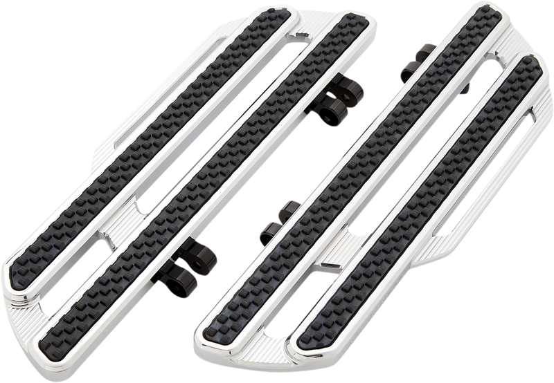 ARLEN NESS Method Driver Floorboards - Extended - Chrome - 1980-2022 TOURING, SOFTAIL MODELS