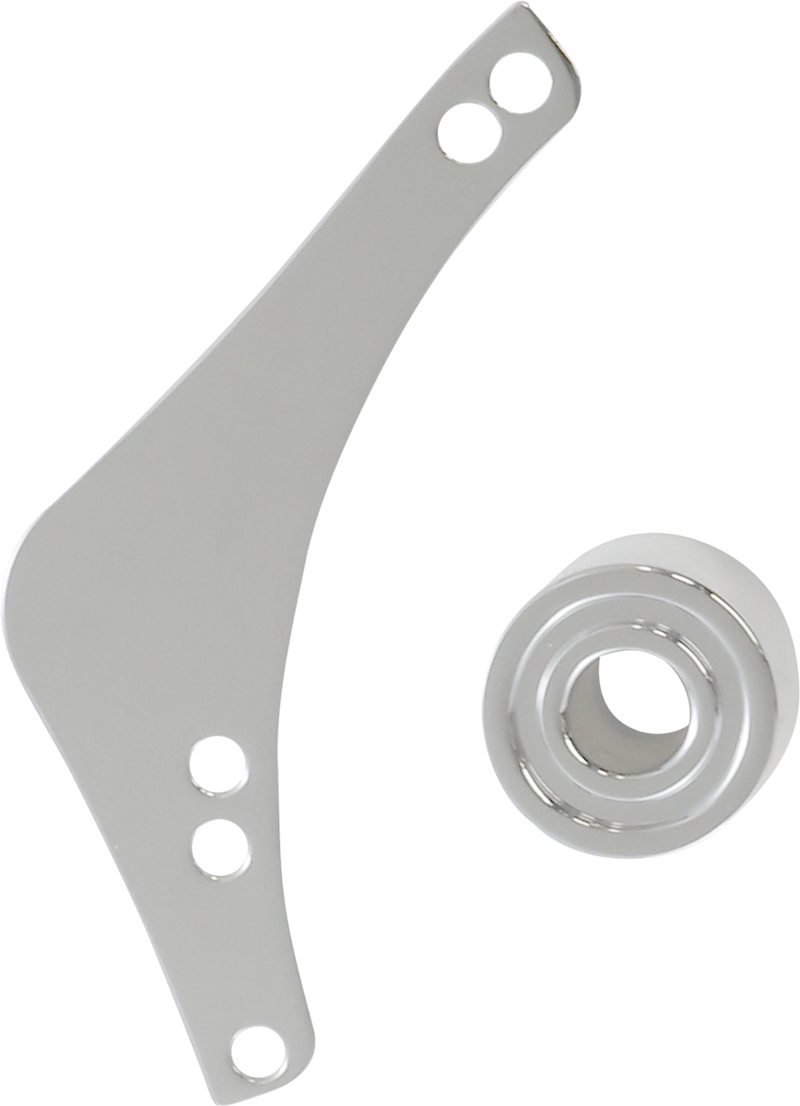 ARLEN NESS Replacement Breather Bolt Cover Plate - Inverted/Method/Clear Tear/Sidekick - Left - Chrome