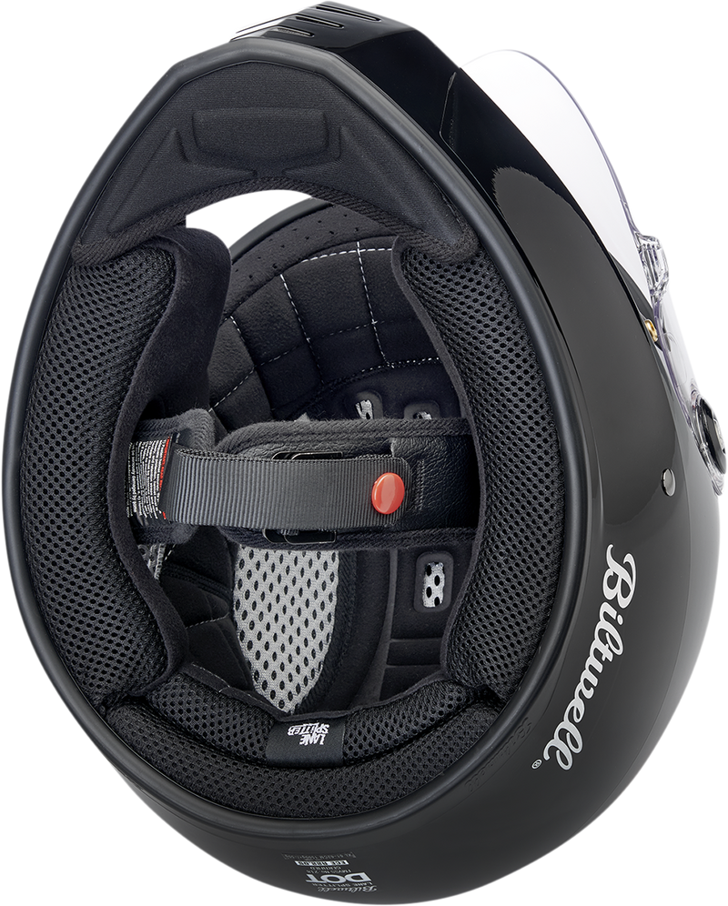 BILTWELL Lane Splitter Helmet - Gloss Podium Orange/Gray/Black