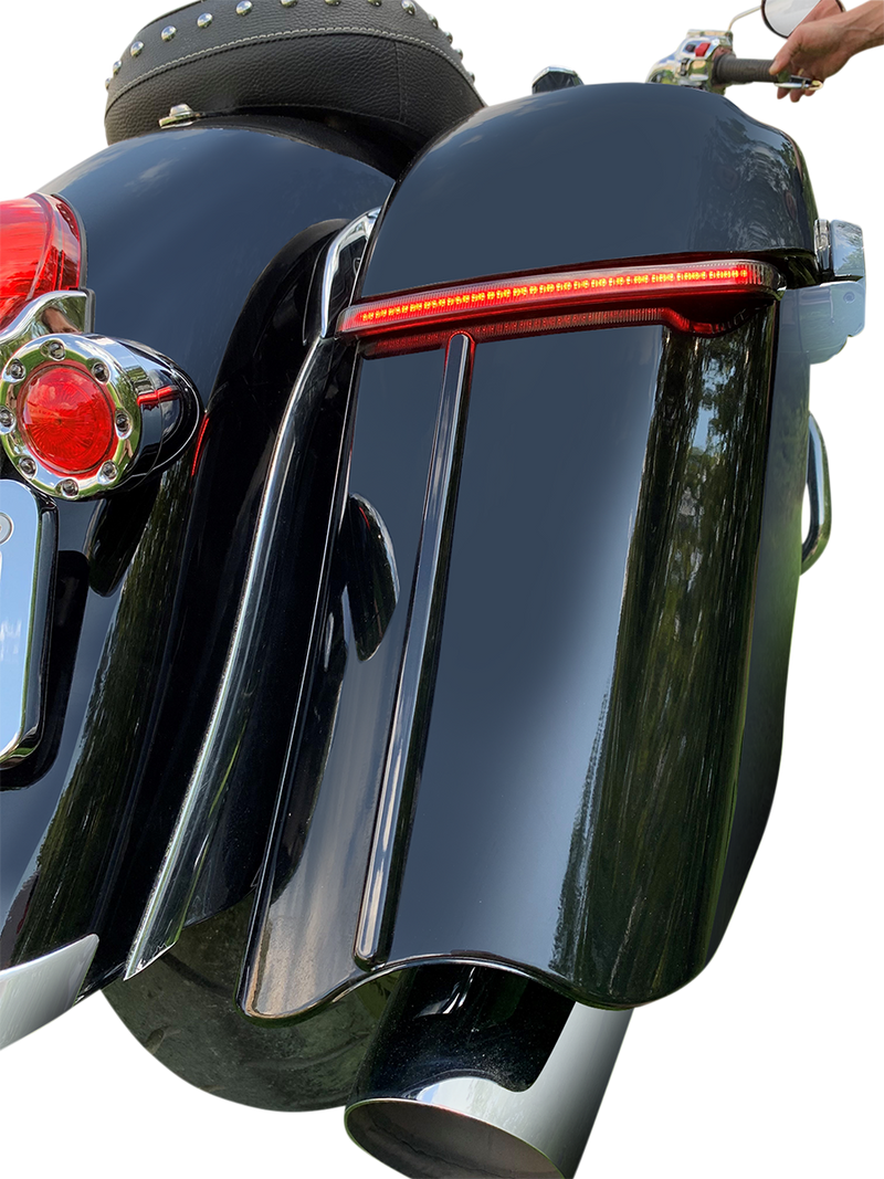 CUSTOM DYNAMICS Saddlebag Trim - Indian - Gloss Black