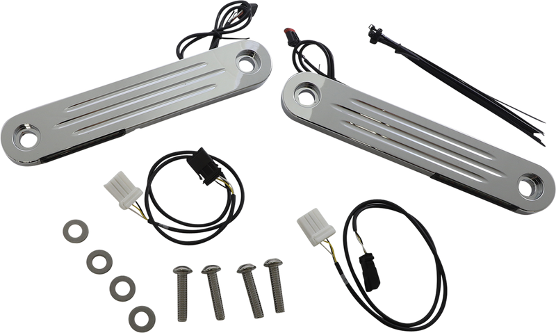 CUSTOM DYNAMICS ProBEAM® Dynamic Strips™ V2 Front Turn Signals - Chrome