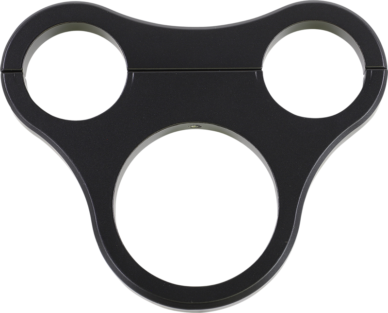 Drag Specialties 1.5" T-Bar Gauge Mount - Flat Black