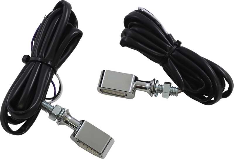 DRAG SPECIALTIES Marker Light - Clear/Amber - Chrome