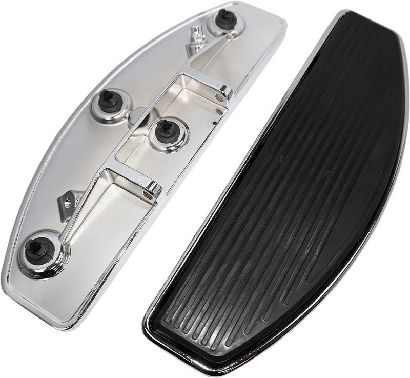 DRAG SPECIALTIES  Billet Aluminum Driver Floorboard Set - Chrome - FL