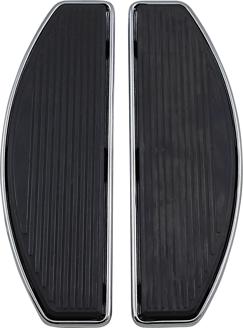 DRAG SPECIALTIES  Billet Aluminum Driver Floorboard Set - Gloss Black - FL