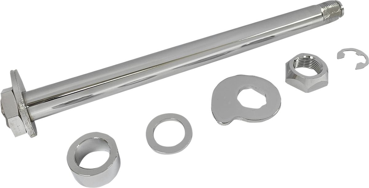 DRAG SPECIALTIES Replacement Rear Axle Kit - Chrome - '08 FLT