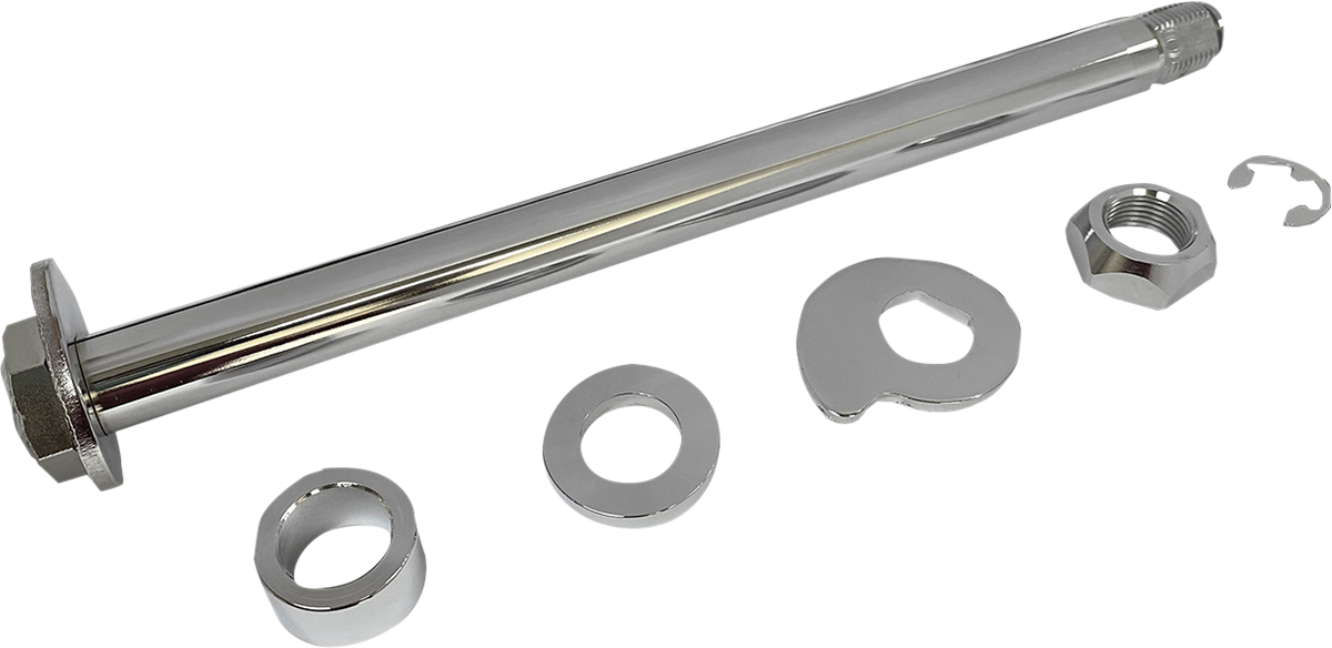 DRAG SPECIALTIES Replacement Rear Axle Kit - Chrome - '09-'13 FLT