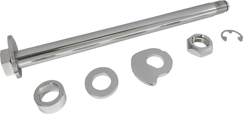DRAG SPECIALTIES Replacement Rear Axle Kit - Chrome - '14-'24 FLT