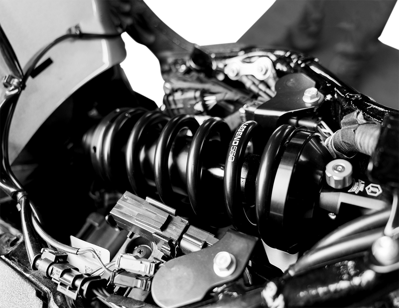 LEGEND SUSPENSION REVO-A Shock - Mono Performance Suspension for Softail Models