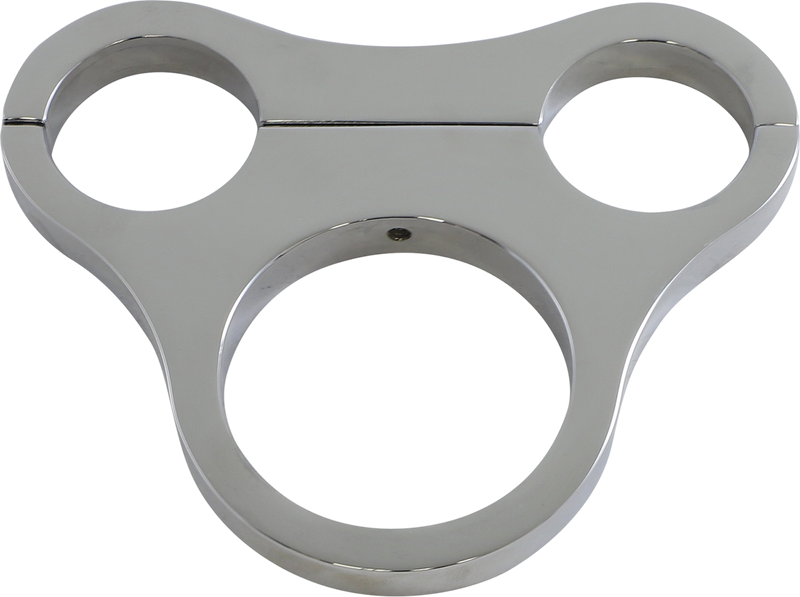 Drag Specialties 1.5" T-Bar Gauge Mount - Chrome - Mini Gauge 2210-0564