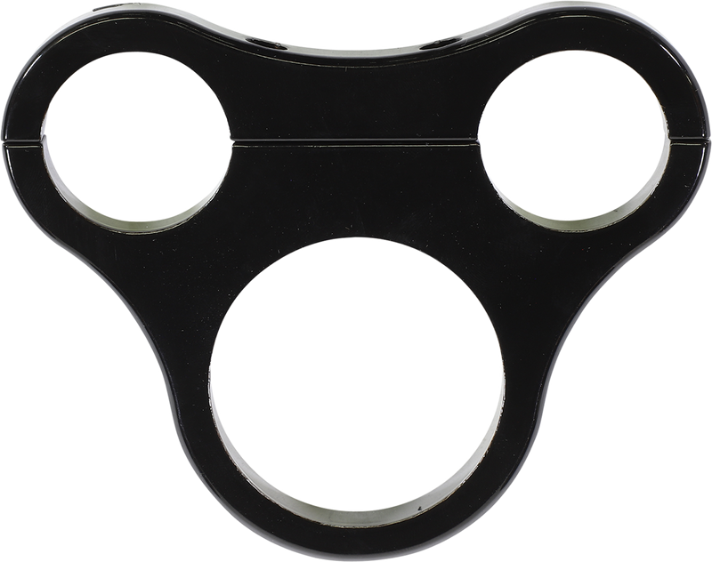 Drag Specialties 1.5" T-Bar Gauge Mount - Gloss Black