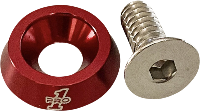 PRO-ONE PERF.MFG. Seat Bolt - 1/4"-20 - Red 100200R