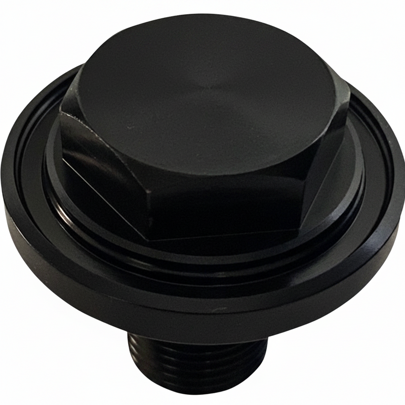PRO-ONE PERF.MFG. Steering Stem Bolt - Black Anodized 106201B