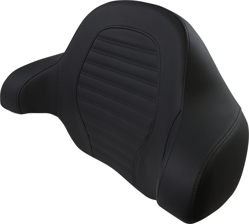 SADDLEMEN Tour-Pack Backrest Pad - Slim - Roll & Pleat - Black - '14-'23 TOURING