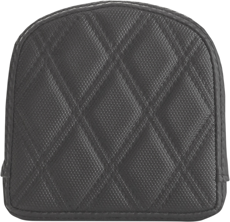 SADDLEMEN Sissy Bar Pad - Lattice Stitched - Black
