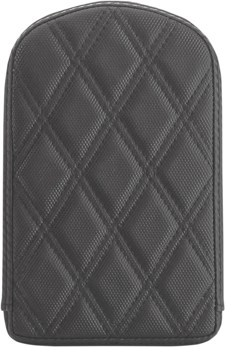 SADDLEMEN Sissy Bar Pad - Lattice Stitched - Black